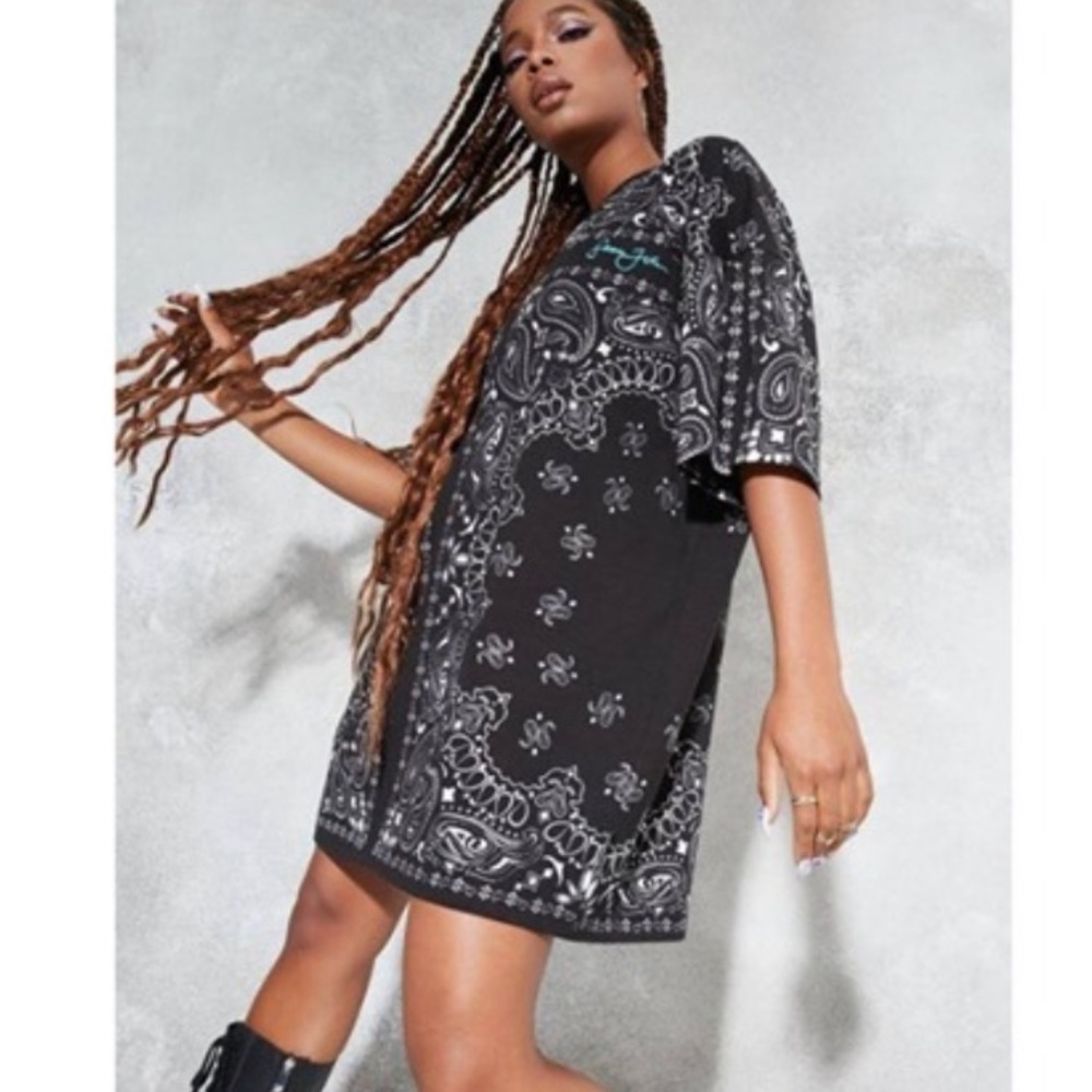 Sean John bandana T-shirt dress sz8